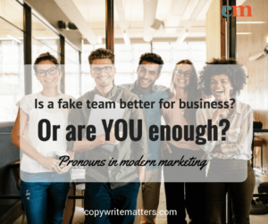 Is a fake better for business? or are you better in modern marketing?.