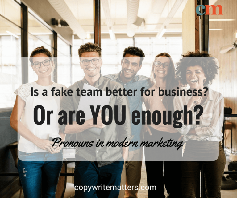 Is a fake better for business? or are you better in modern marketing?.
