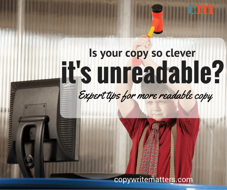 Is your copy so clear it's unreadable? expert tips for more readable copy.