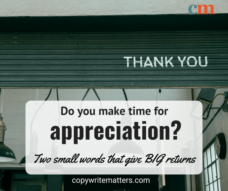 Thank you for your time for appreciation? small works that give big futures.