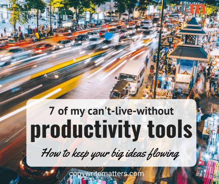 7 of my can live without productivity tools.
