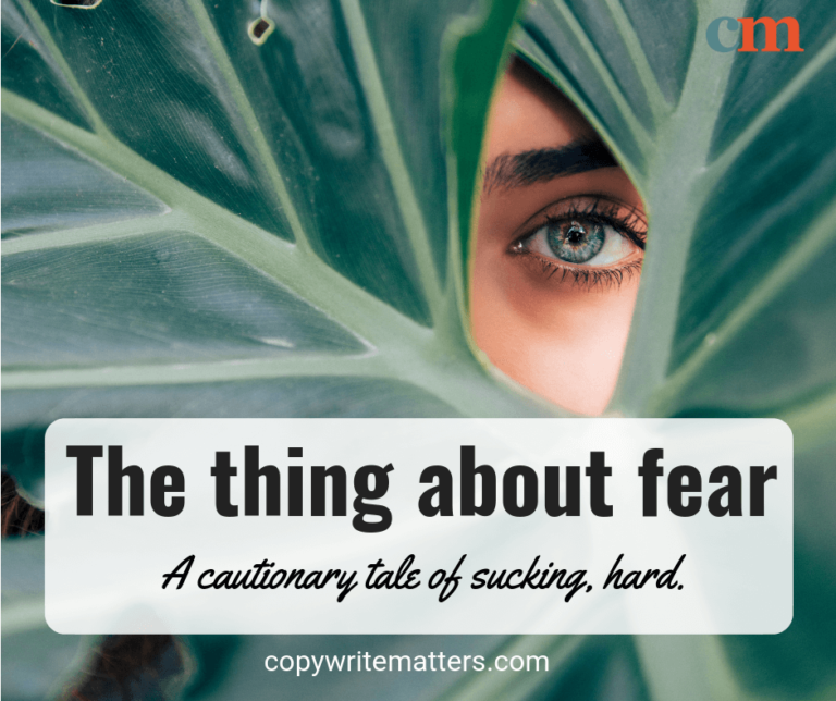The thing about fear a candid diary of scaring hard.
