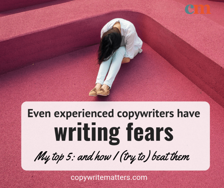 Even experienced copywriters have writing fears.