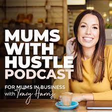 Mums with hustle podcast cover art.