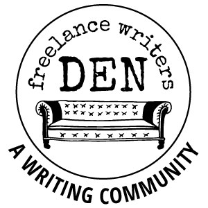 Freelance writers den a writing community.