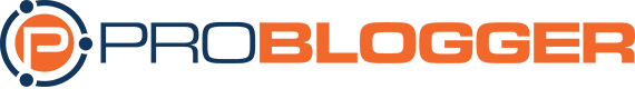 The logo for pro blogger.