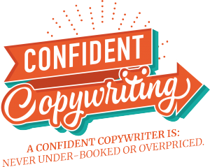 Confident copywriting logo.