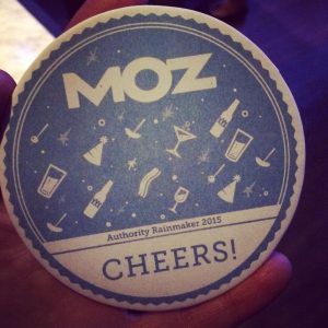 Custom made MOZ coasters. Of course.