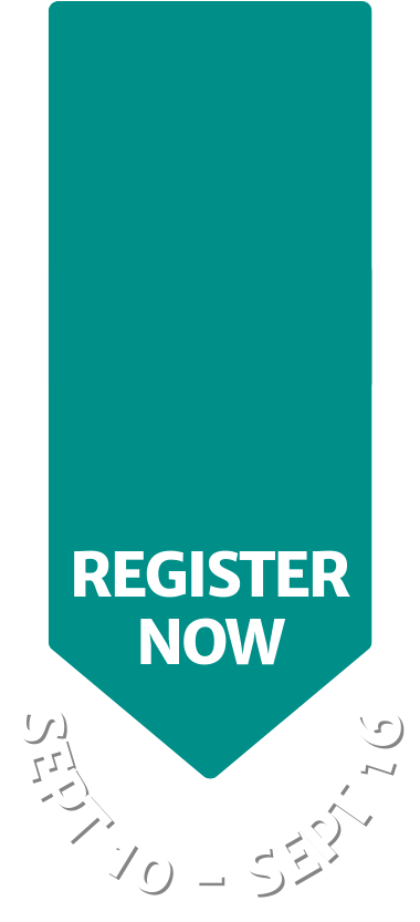The register now logo with the words register now sept 10 - sept 16.